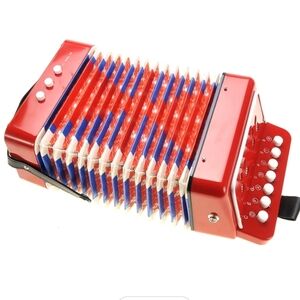 Kids Accordion Musical Instruments Kids Beginner Toddler Learning Child Size Red